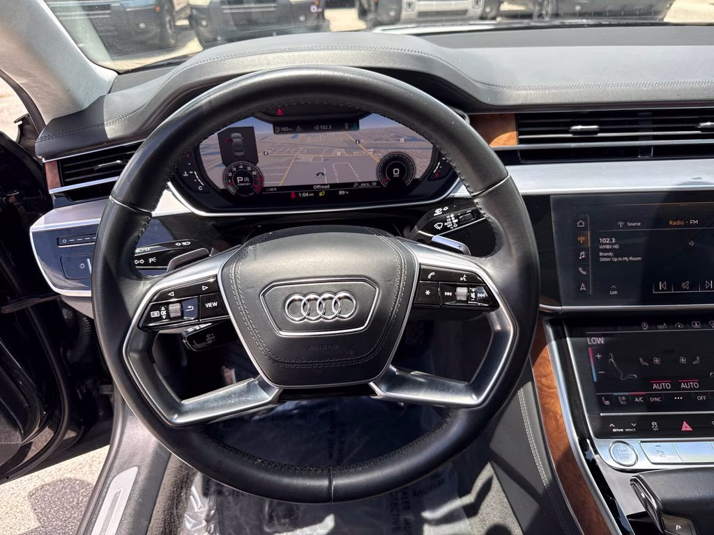 2019 Mythos Black Metallic Audi A8 L 55 AWD Sedan