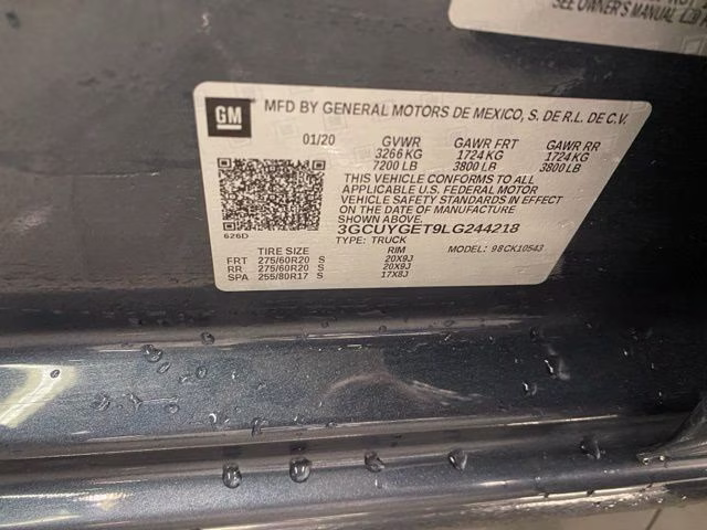 2020 Shadow Gray Metallic Chevrolet Silverado 1500 LTZ 4X4 Truck