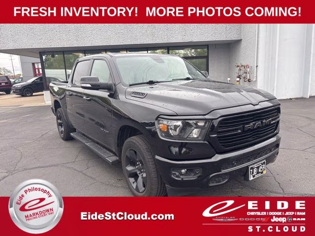 2019 Diamond Black Crystal Pearlcoat Ram 1500 Big Horn 4X4 Truck