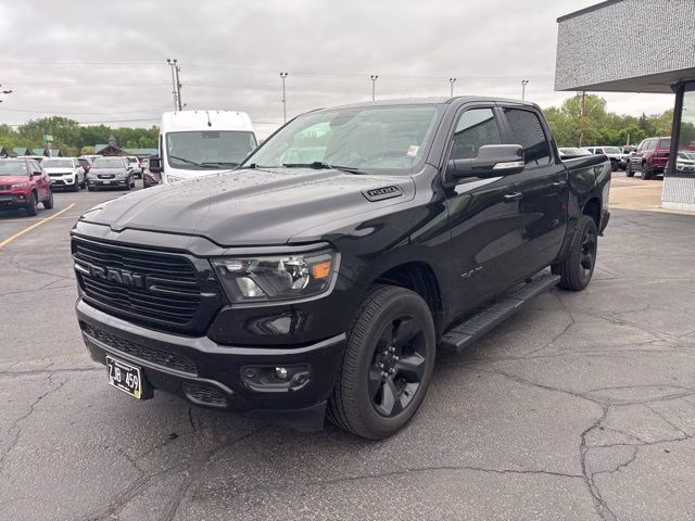 2019 Diamond Black Crystal Pearlcoat Ram 1500 Big Horn 4X4 Truck