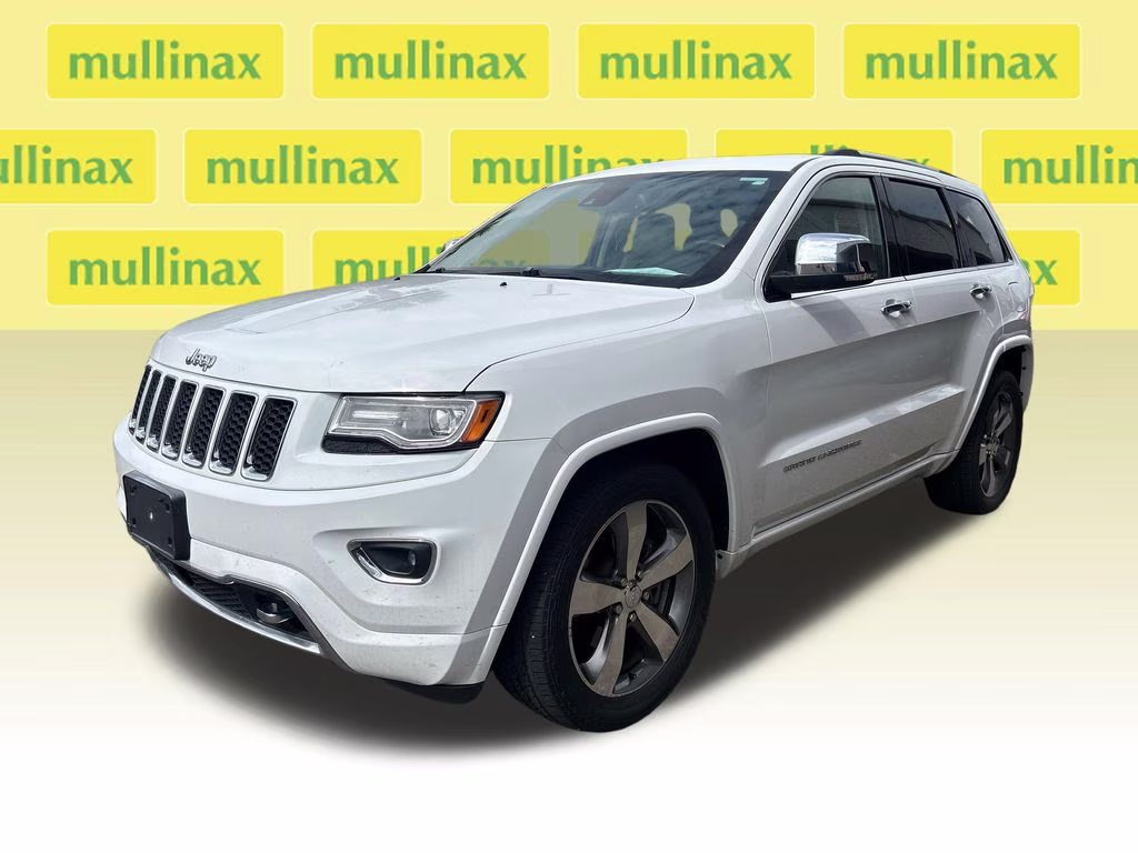 2014 Bright White Clearcoat Jeep Grand Cherokee Overland RWD SUV