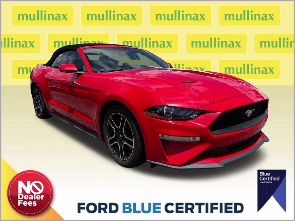 2019 Race Red Ford Mustang EcoBoost Premium RWD Convertible