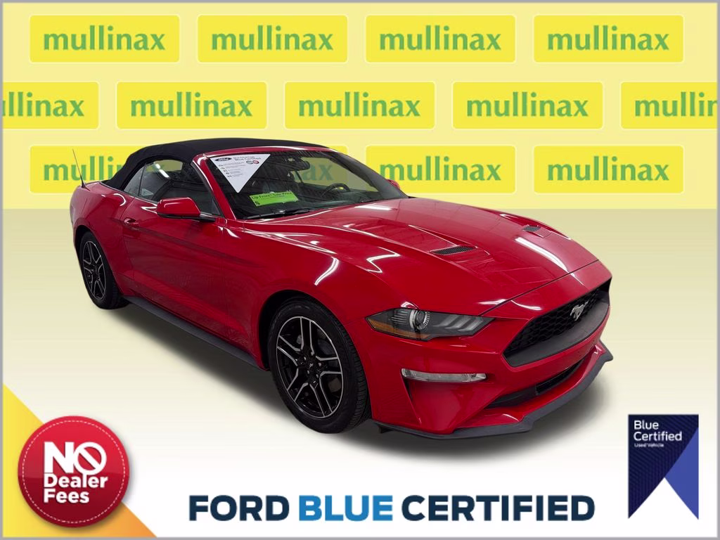 2019 Race Red Ford Mustang EcoBoost Premium RWD Convertible