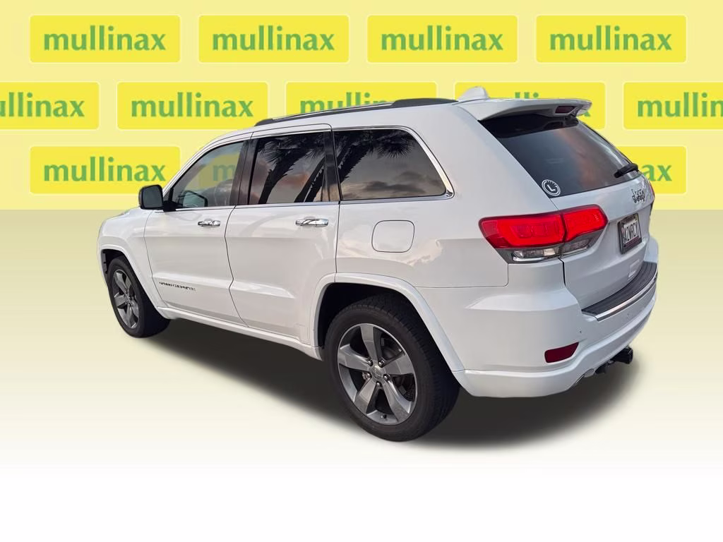 2014 Bright White Clearcoat Jeep Grand Cherokee Overland RWD SUV