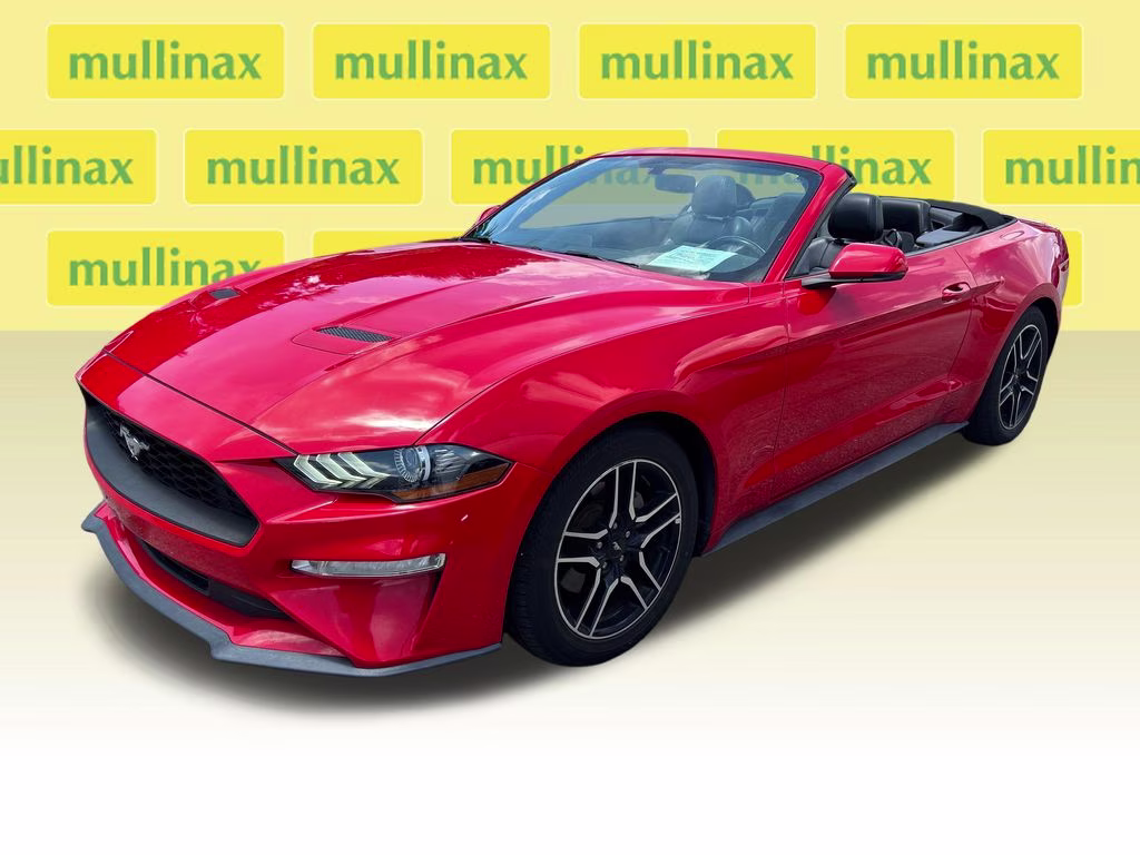 2019 Race Red Ford Mustang EcoBoost Premium RWD Convertible