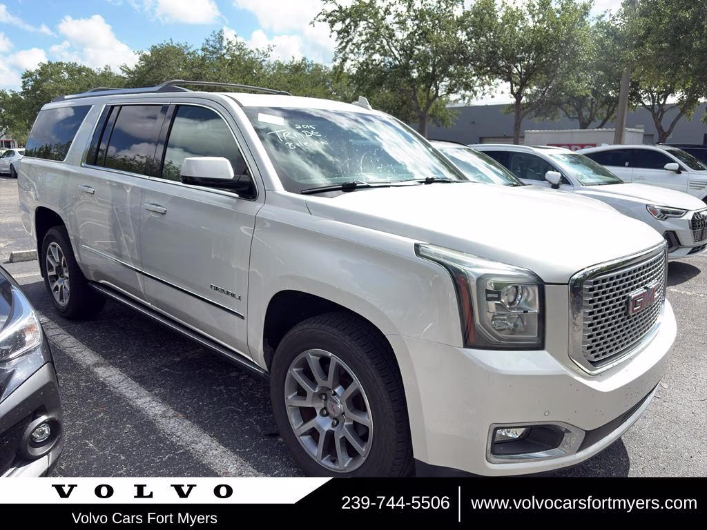 2015 White Diamond Tricoat GMC Yukon XL Denali 4X4 SUV