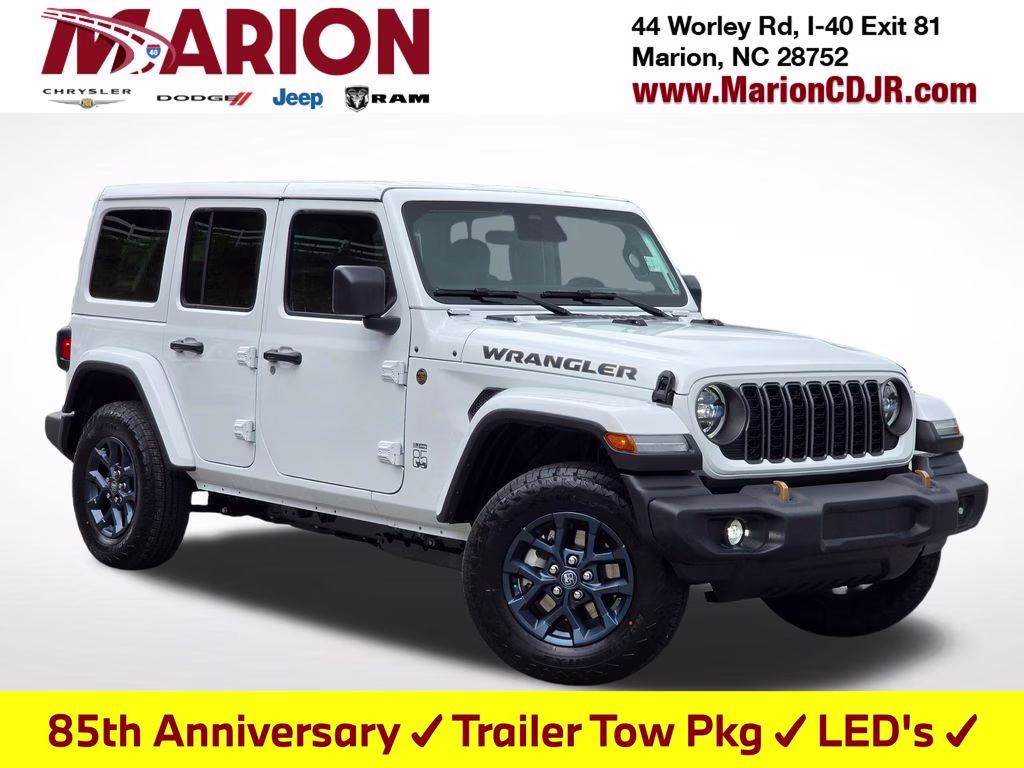 2026 Bright White Clearcoat Jeep Wrangler 85th Anniversary Edition 4X4 SUV