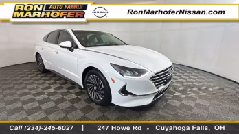 2023 Serenity White Hyundai Sonata Hybrid SEL FWD Sedan