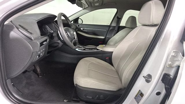 2023 Serenity White Hyundai Sonata Hybrid SEL FWD Sedan
