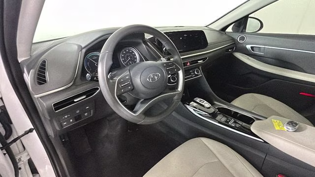 2023 Serenity White Hyundai Sonata Hybrid SEL FWD Sedan