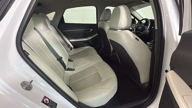 2023 Serenity White Hyundai Sonata Hybrid SEL FWD Sedan