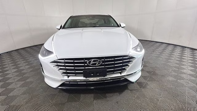 2023 Serenity White Hyundai Sonata Hybrid SEL FWD Sedan