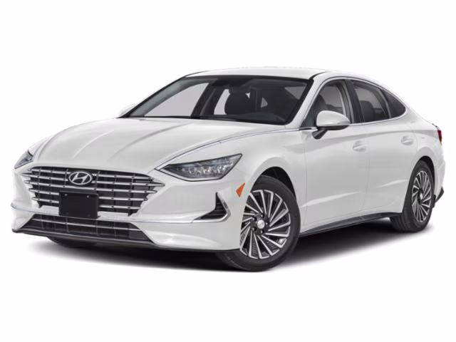 2023 Serenity White Hyundai Sonata Hybrid SEL FWD Sedan