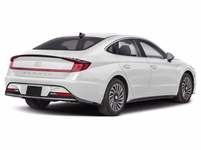 2023 Serenity White Hyundai Sonata Hybrid SEL FWD Sedan