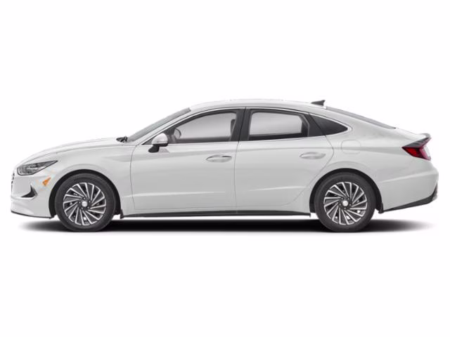 2023 Serenity White Hyundai Sonata Hybrid SEL FWD Sedan