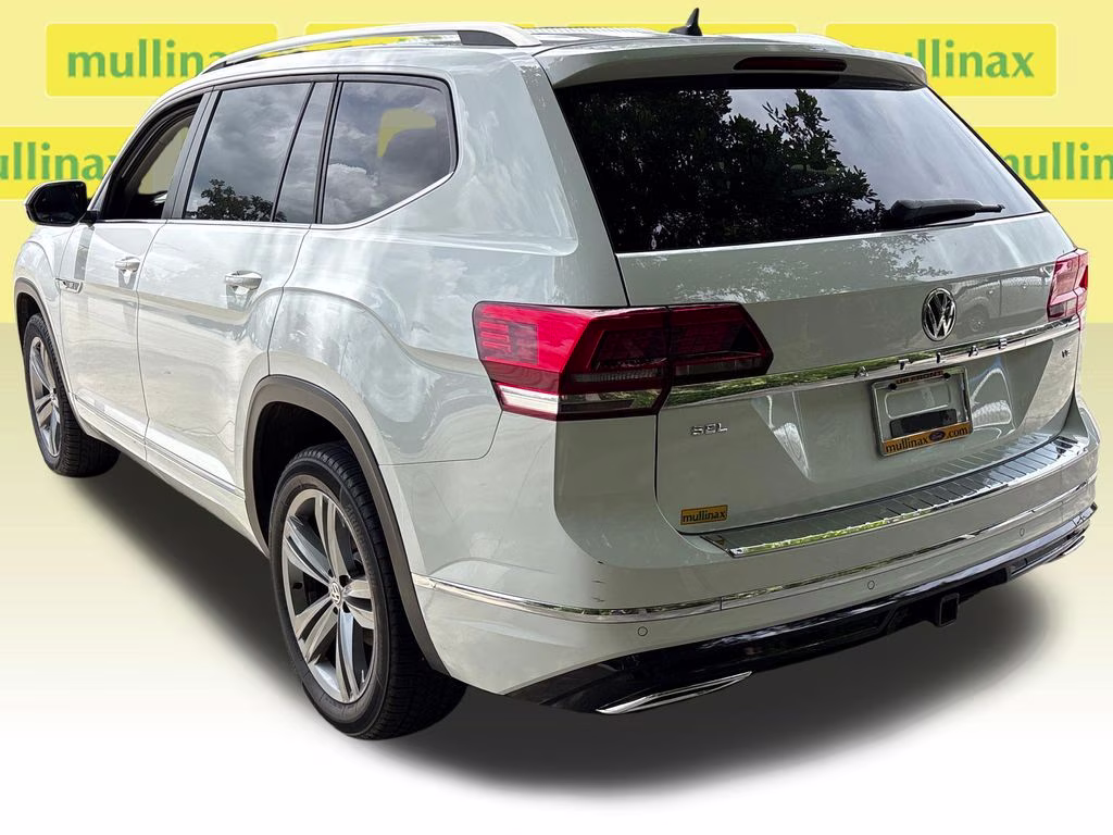 2019 Pure White Volkswagen Atlas 3.6L V6 SEL R-Line FWD SUV