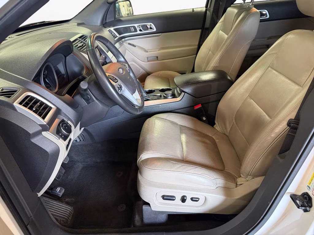 2013 White Platinum Clearcoat Metallic Ford Explorer XLT w/Dual Panel Moonroof 4X4 SUV