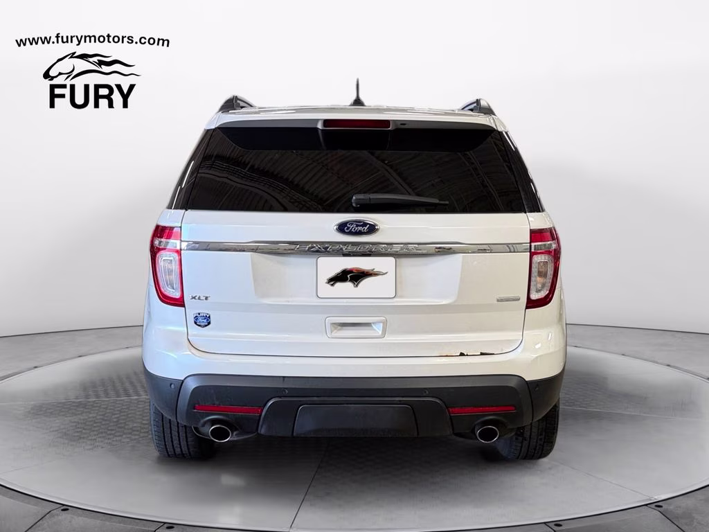 2013 White Platinum Clearcoat Metallic Ford Explorer XLT w/Dual Panel Moonroof 4X4 SUV
