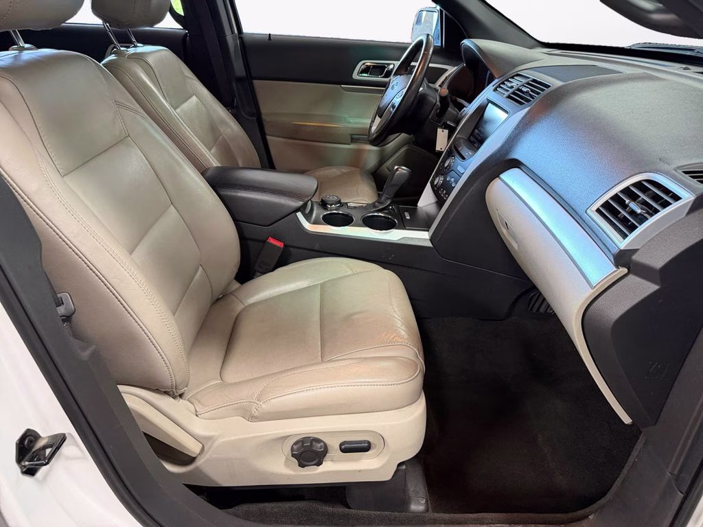 2013 White Platinum Clearcoat Metallic Ford Explorer XLT w/Dual Panel Moonroof 4X4 SUV