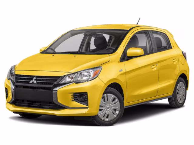 2024 Sand Yellow Mitsubishi Mirage ES FWD Hatchback