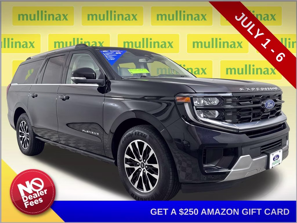 2025 Agate Black Metallic Ford Expedition Max Platinum 4X4 SUV