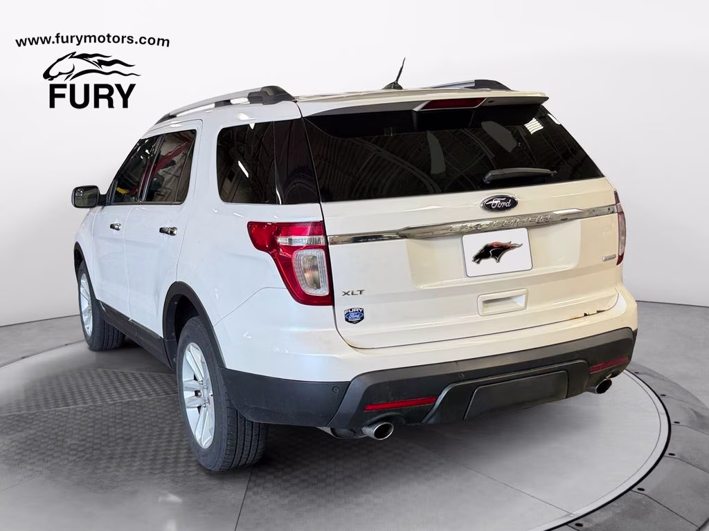 2013 White Platinum Clearcoat Metallic Ford Explorer XLT w/Dual Panel Moonroof 4X4 SUV