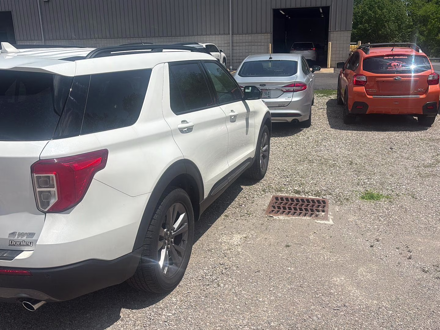 2023 Star White Metallic Tri-Coat Ford Explorer XLT 4X4 SUV