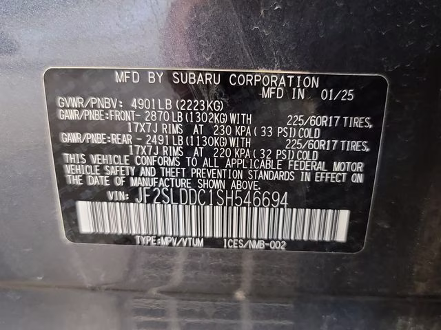 2025 Magnetite Gray Metallic Subaru Forester Premium AWD SUV