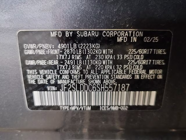 2025 Magnetite Gray Metallic Subaru Forester Premium AWD SUV