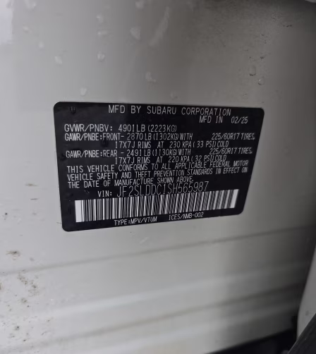 2025 Crystal White Pearl Subaru Forester Premium AWD SUV
