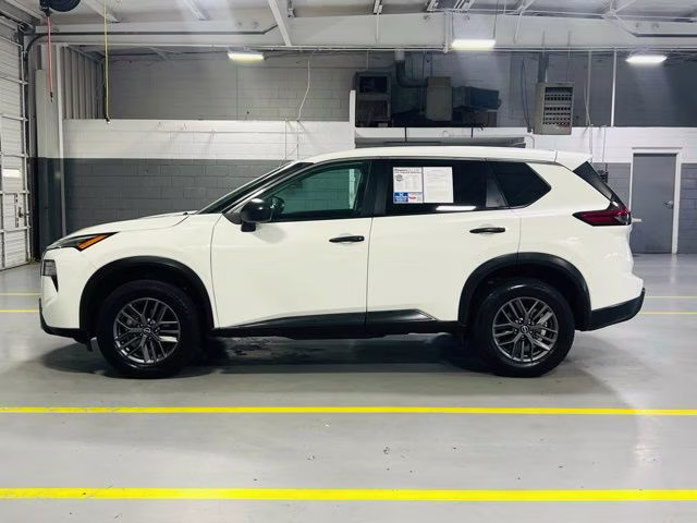 2024 Glacier White Nissan Rogue S FWD SUV