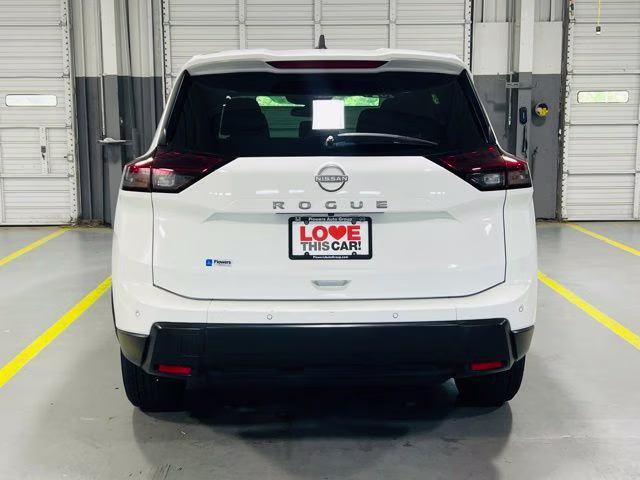 2024 Glacier White Nissan Rogue S FWD SUV