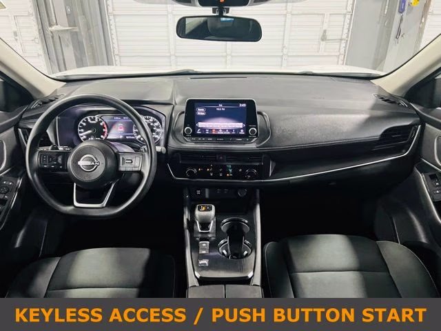 2024 Glacier White Nissan Rogue S FWD SUV