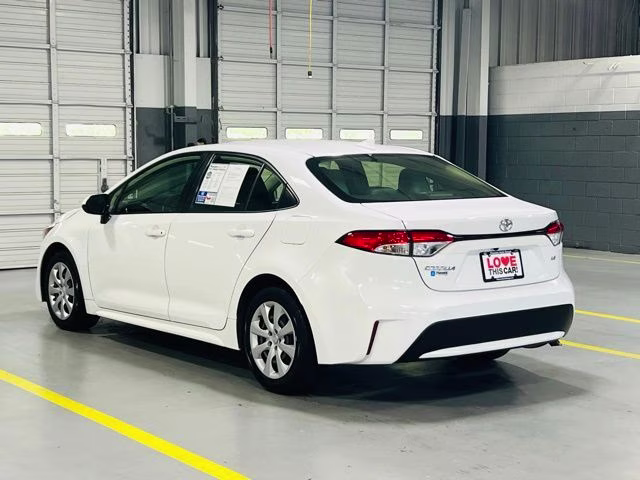 2022 White Toyota Corolla LE FWD Sedan