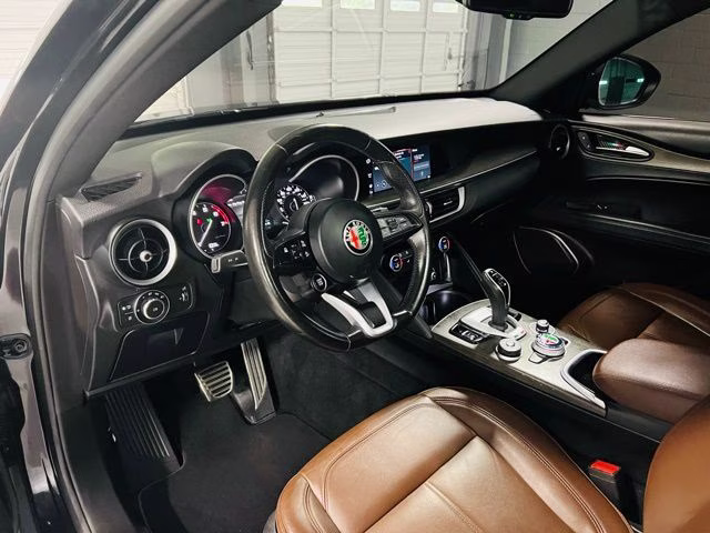 2022 Vulcano Black Metallic Alfa Romeo Stelvio Ti AWD SUV