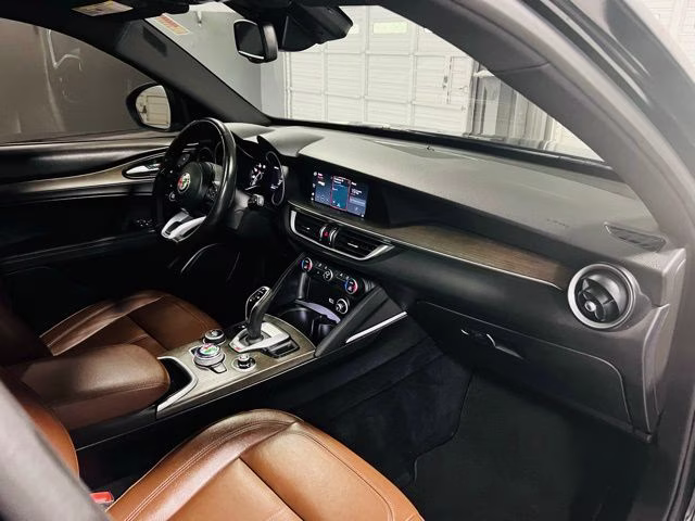2022 Vulcano Black Metallic Alfa Romeo Stelvio Ti AWD SUV