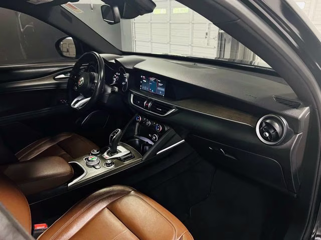 2022 Vulcano Black Metallic Alfa Romeo Stelvio Ti AWD SUV