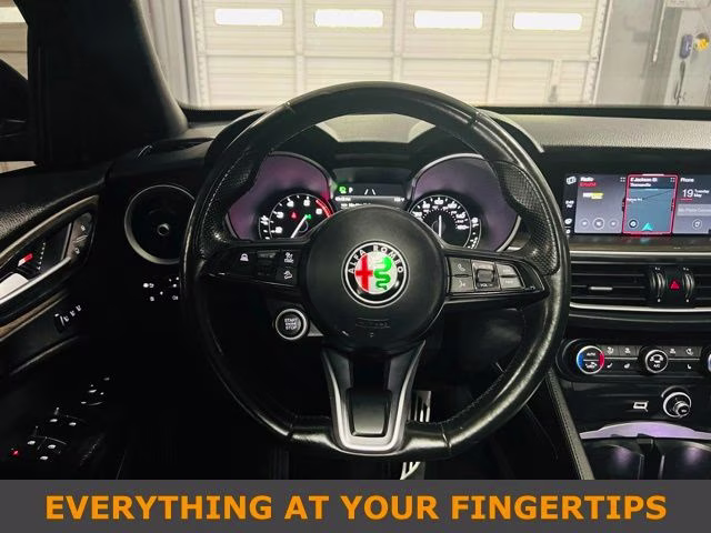 2022 Vulcano Black Metallic Alfa Romeo Stelvio Ti AWD SUV