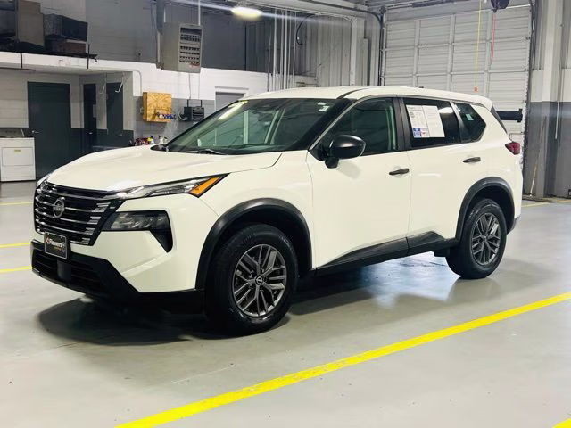 2024 Glacier White Nissan Rogue S FWD SUV