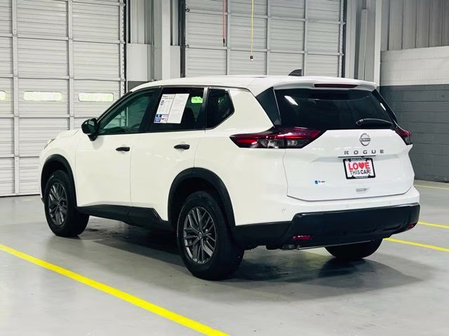 2024 Glacier White Nissan Rogue S FWD SUV