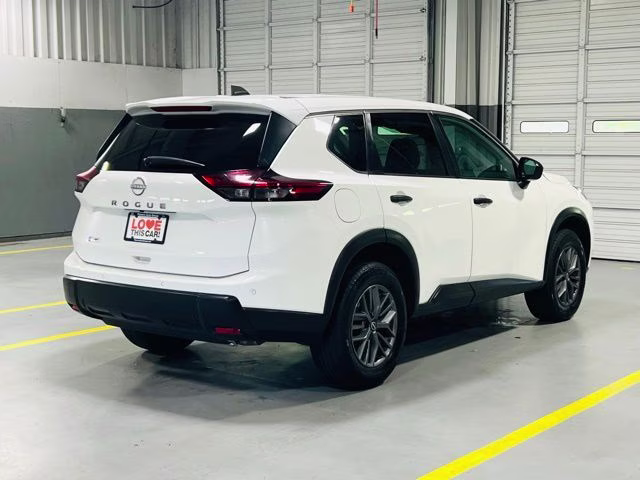 2024 Glacier White Nissan Rogue S FWD SUV