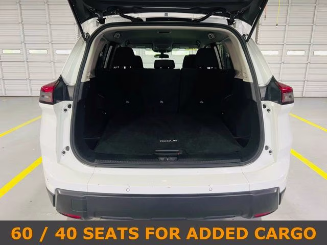 2024 Glacier White Nissan Rogue S FWD SUV