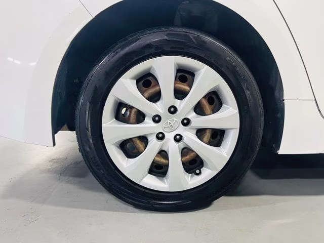 2022 White Toyota Corolla LE FWD Sedan