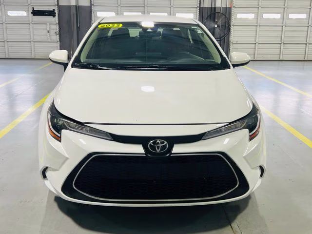 2022 White Toyota Corolla LE FWD Sedan