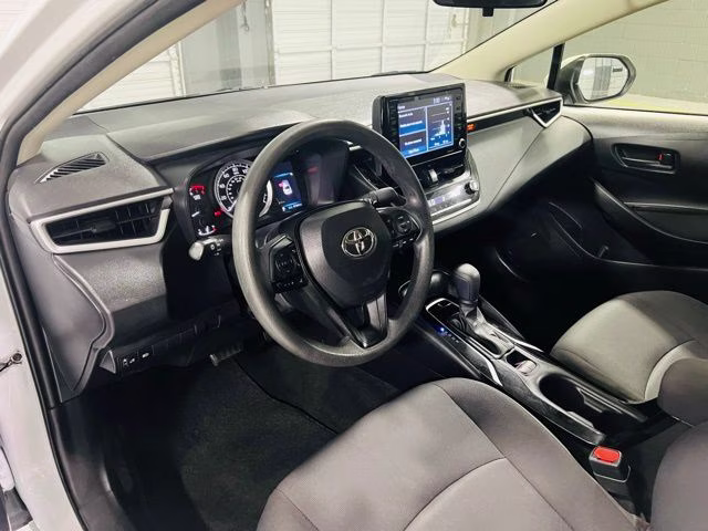 2022 White Toyota Corolla LE FWD Sedan