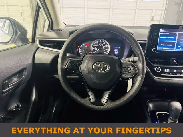 2022 White Toyota Corolla LE FWD Sedan