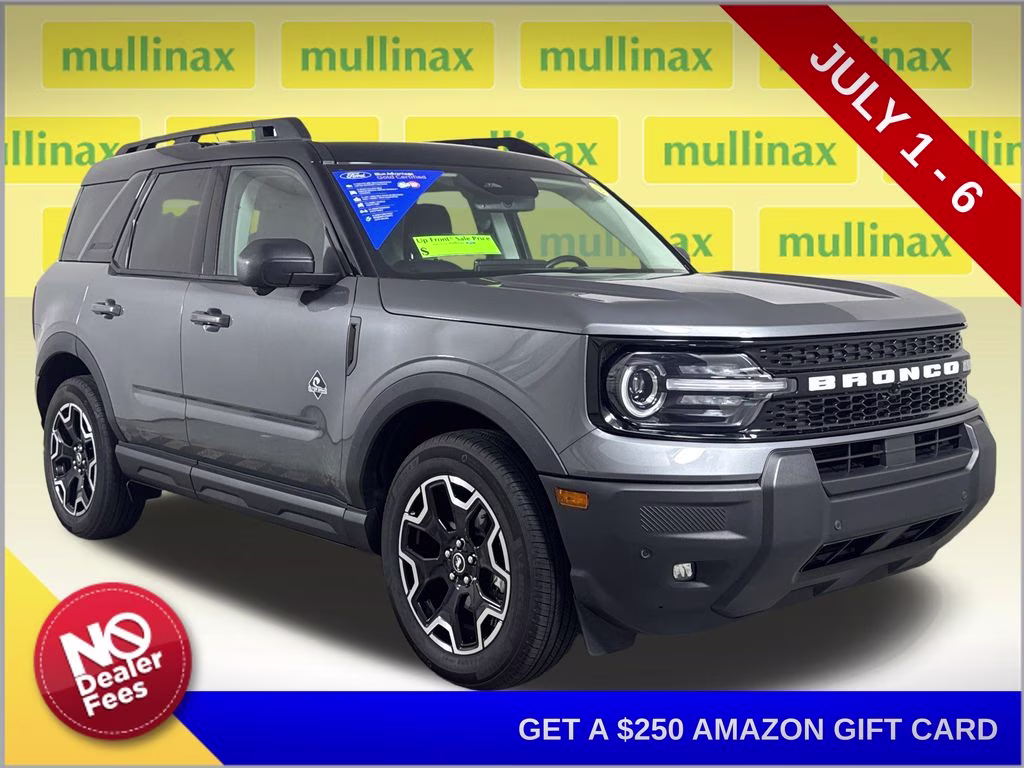 2025 Carbonized Gray Metallic Ford Bronco Sport Outer Banks 4X4 SUV
