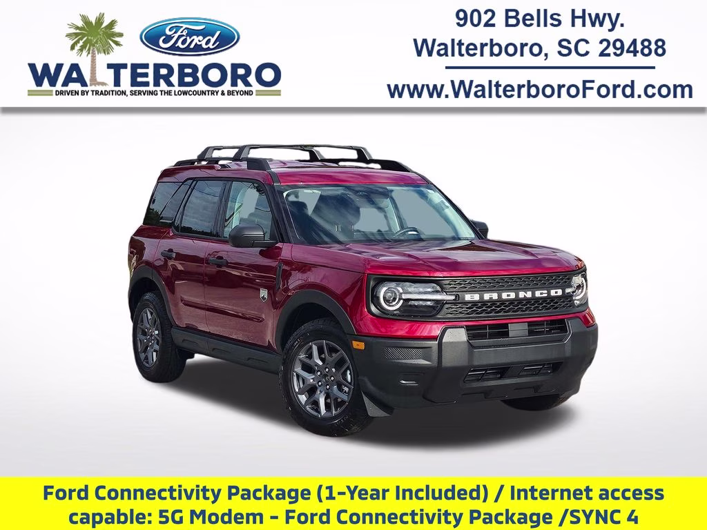 2026 Ruby Red Metallic Tinted Clearcoat Ford Bronco Sport Big Bend 4X4 SUV