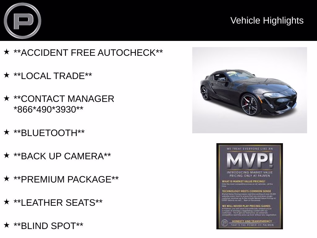 2022 Nocturnal Toyota Supra 3.0 RWD Coupe