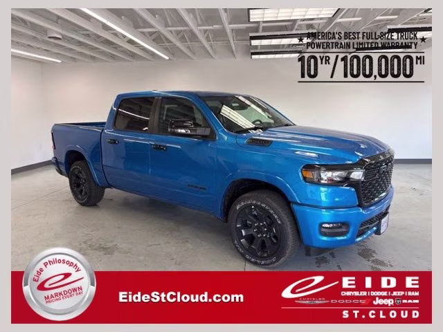 2026 Hydro Blue Pearlcoat Ram 1500 Big Horn Night Edition 4X4 Truck